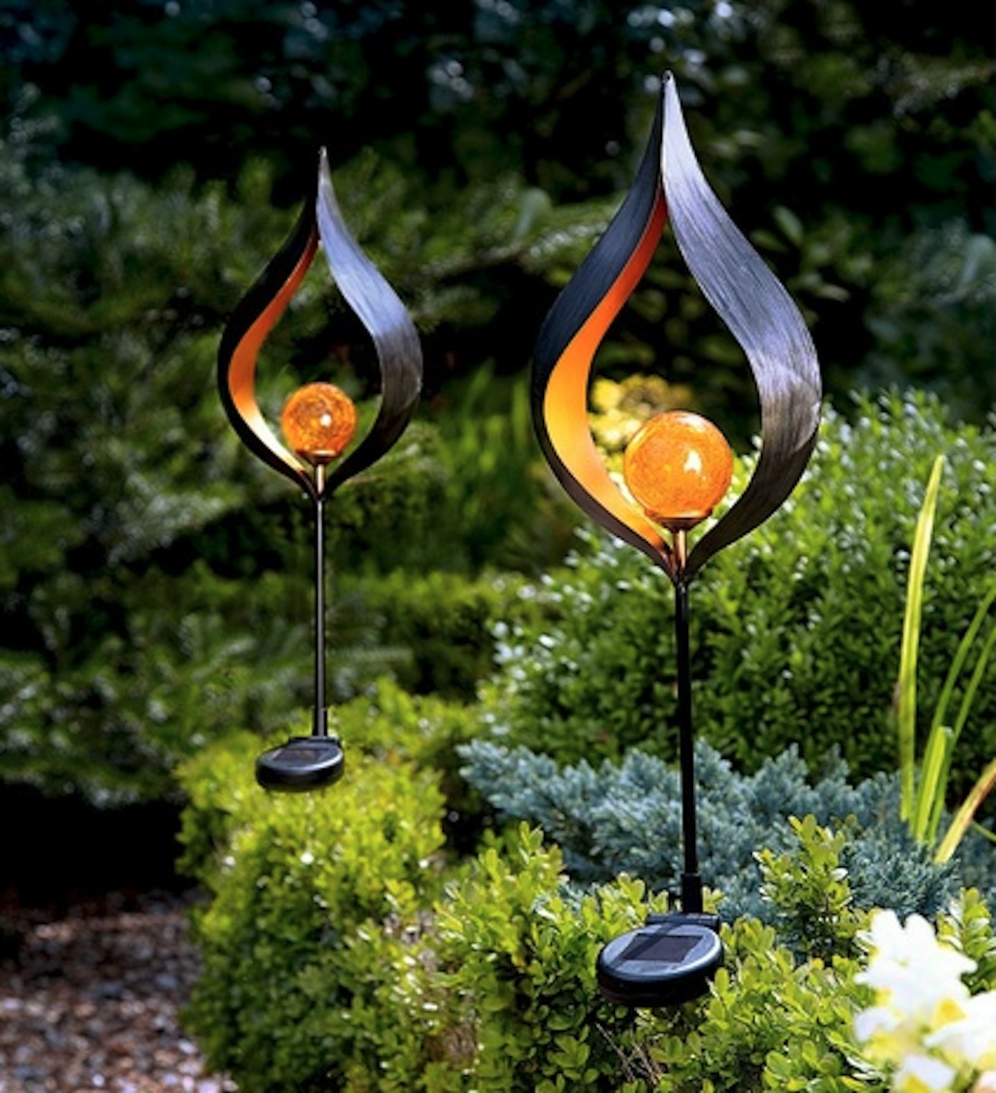 Twinkle star 50 lumens 42x brighter solar online path lights solar garden lights